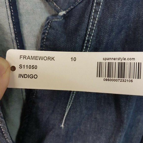 Spanner Blue Cotton Denim Womens Jacket NEW Size 10 w/ tags - Picture 9 of 12